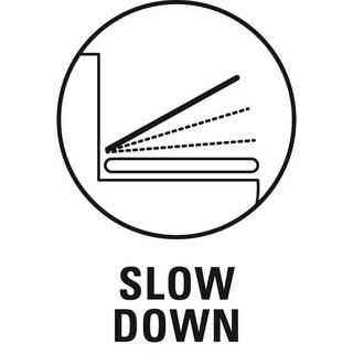 diaqua Siège de WC Plain Slow Down blanc  