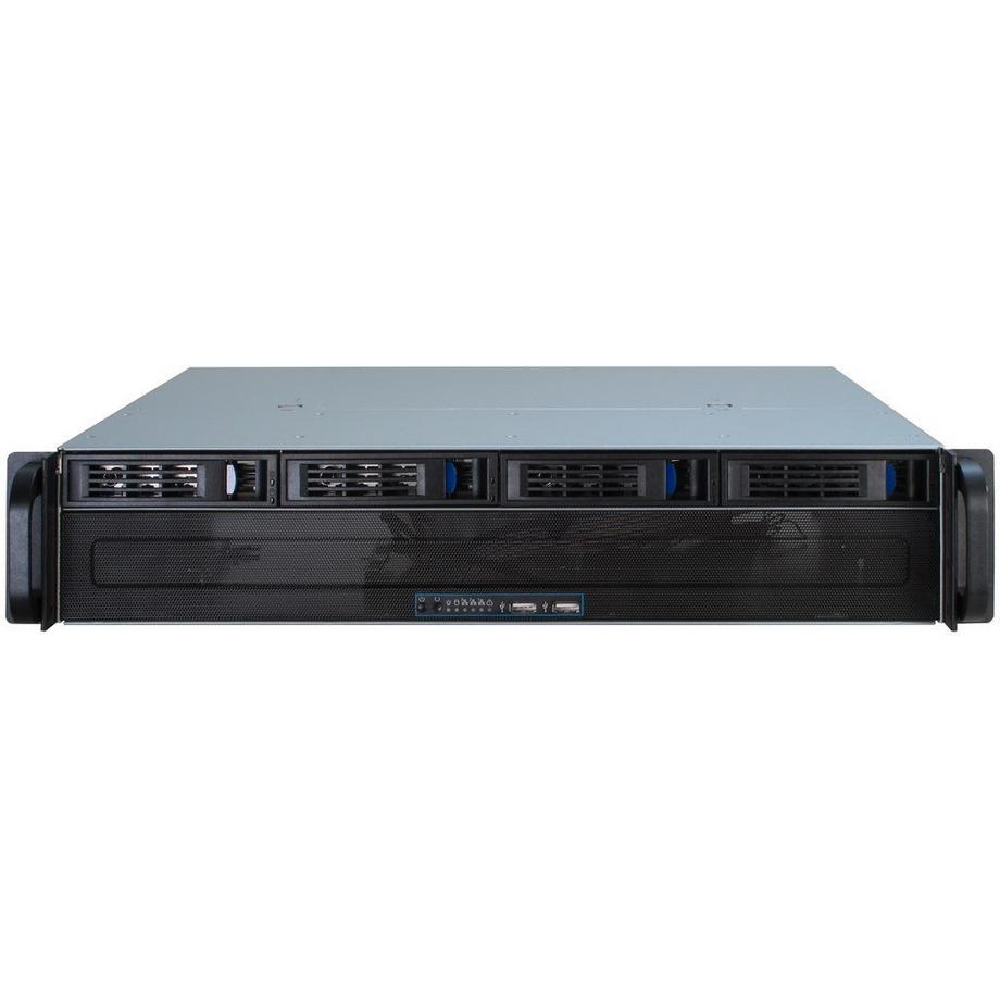 Intertech  IPC 2U-2404S Rack Schwarz, Silber 