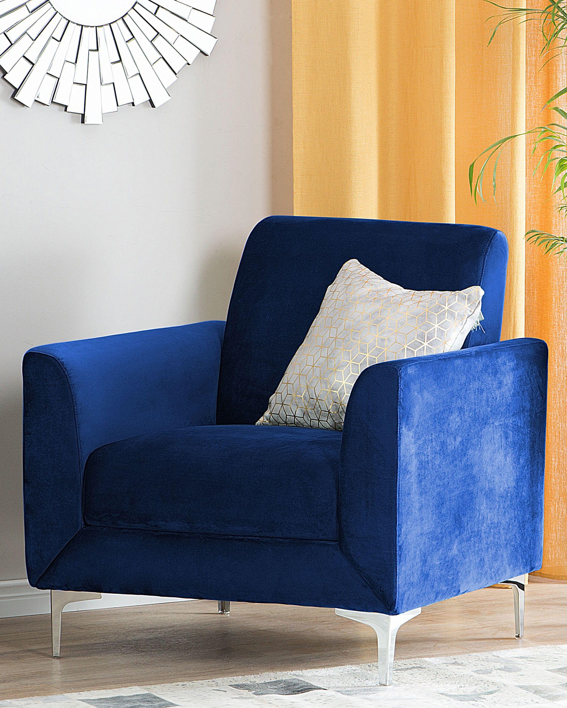 Beliani Fauteuil en Velours Moderne FENES  