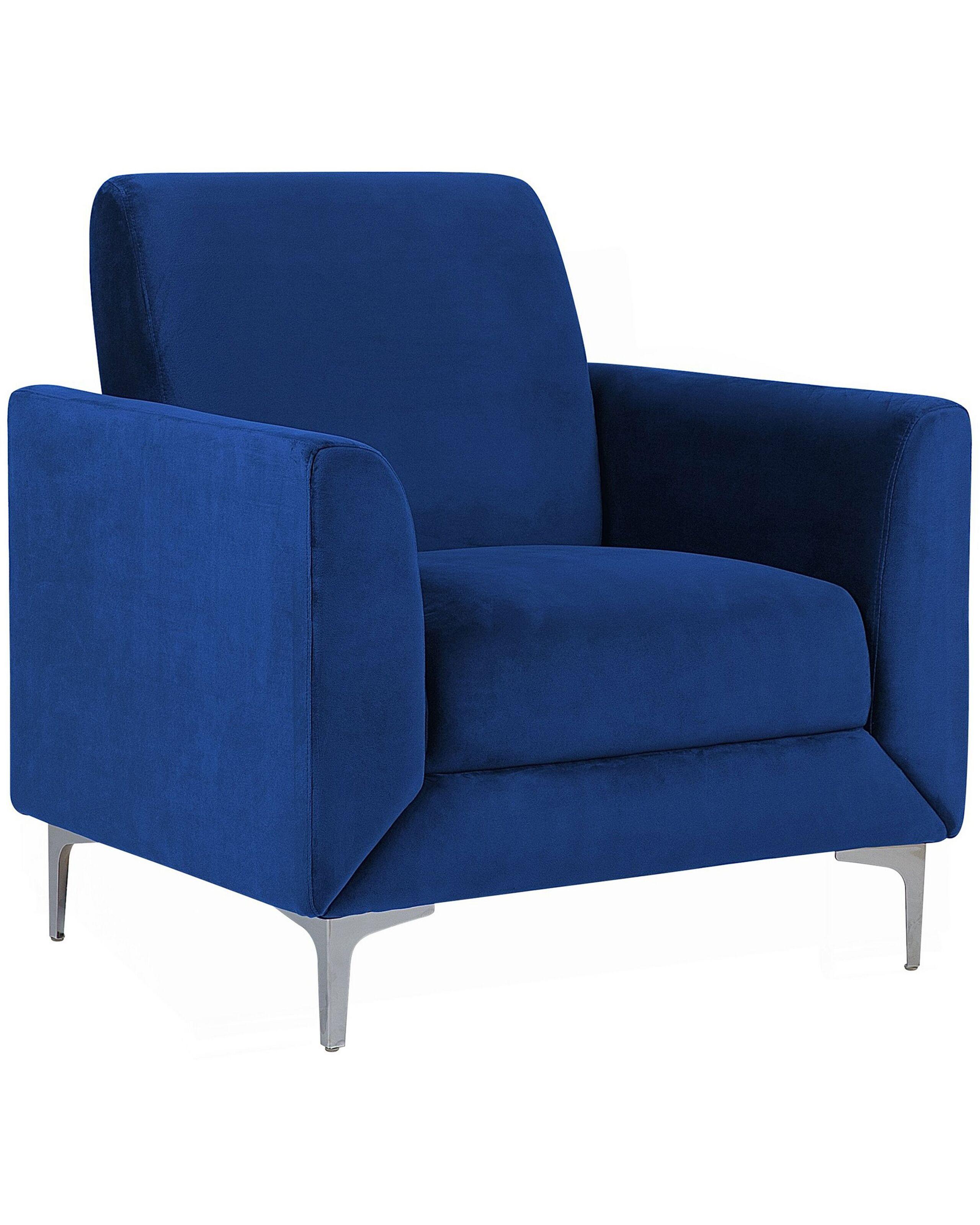 Beliani Fauteuil en Velours Moderne FENES  