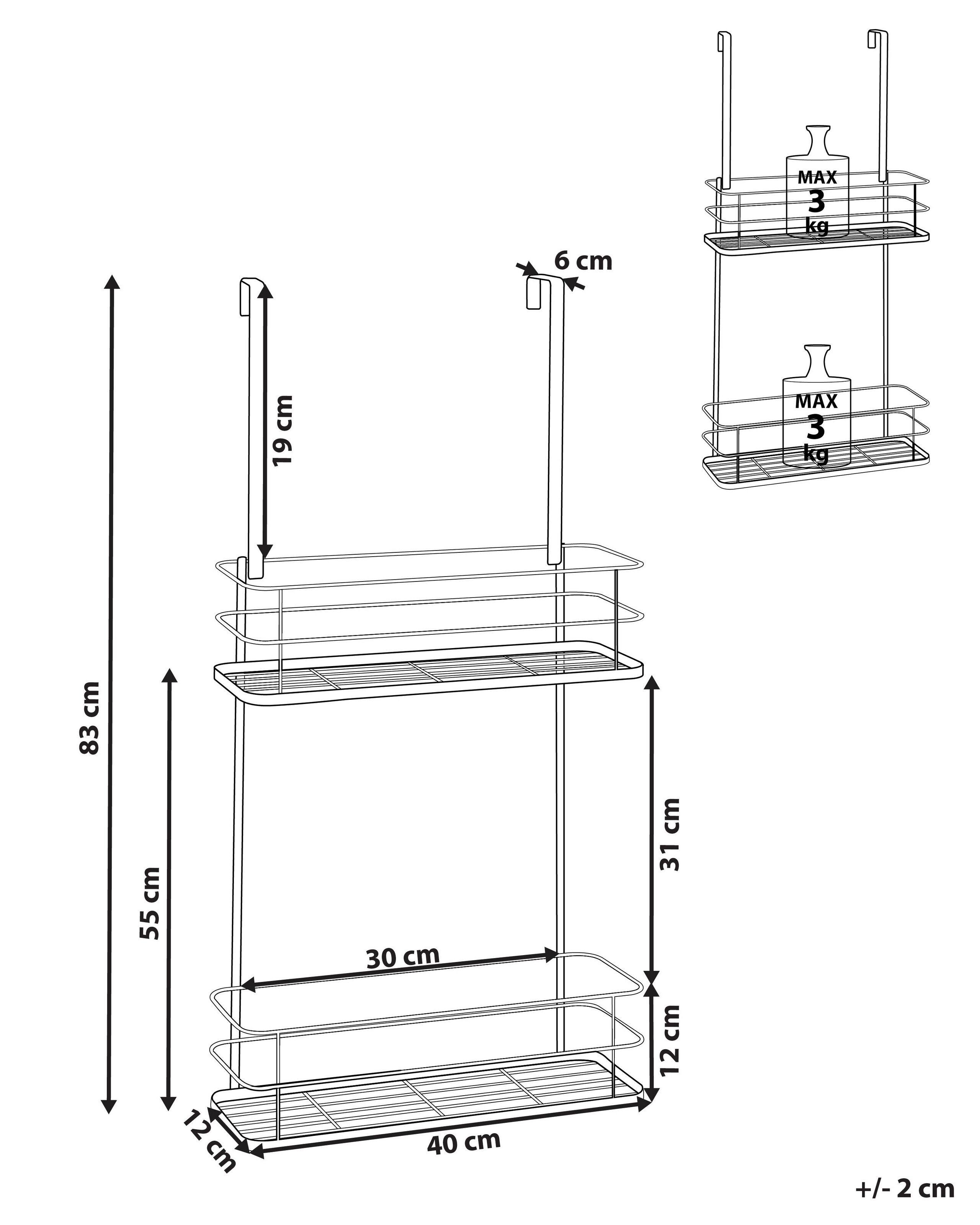 Beliani Meuble de rangement en Métal Moderne TAYASU  