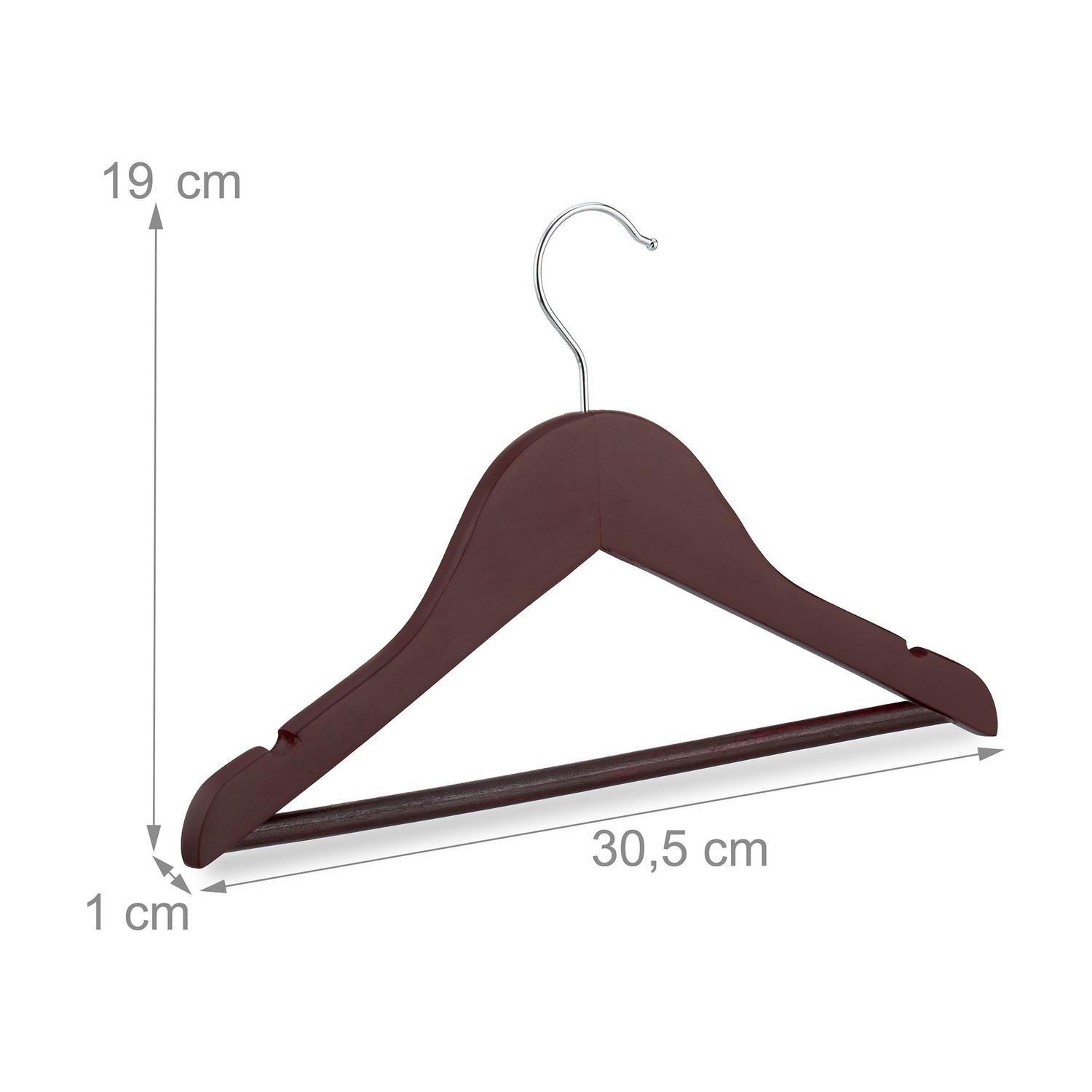 B2X 20er Set Kleiderbügel aus Holz für Kinder  