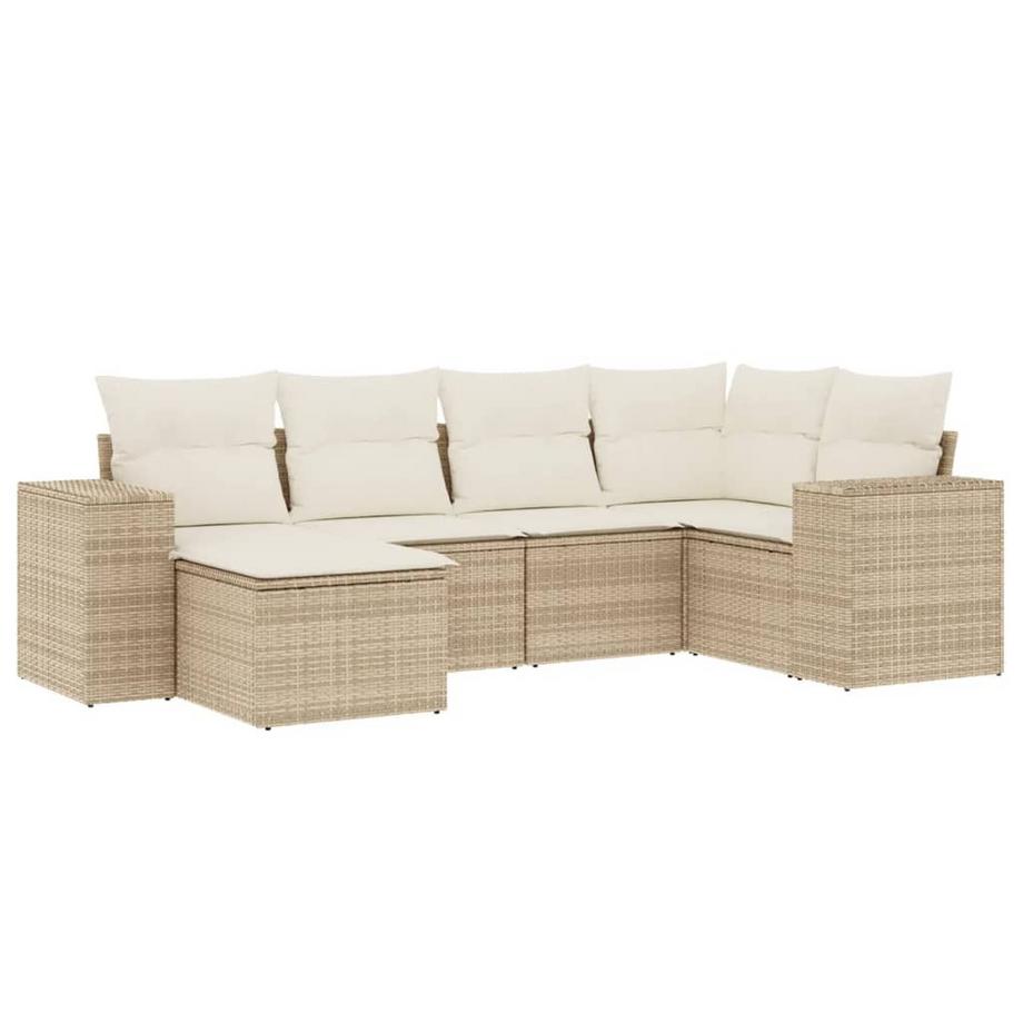 set divano da giardino Polirattan