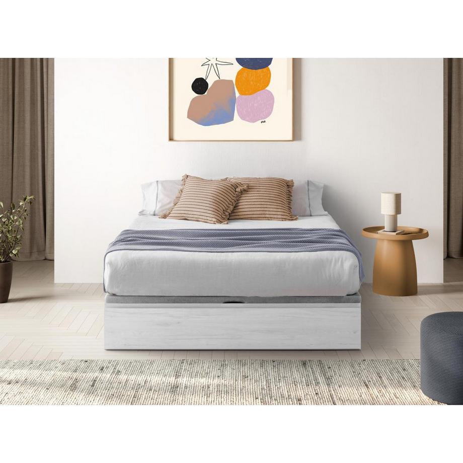 Ysmée Rete a doghe contenitore con cassetto 140 x 190 cm Bianco - HESTIA di YSMÉE  