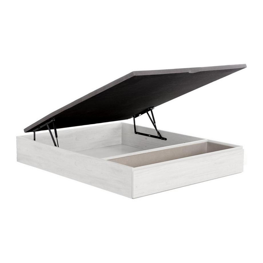 Ysmée Rete a doghe contenitore con cassetto 140 x 190 cm Bianco - HESTIA di YSMÉE  