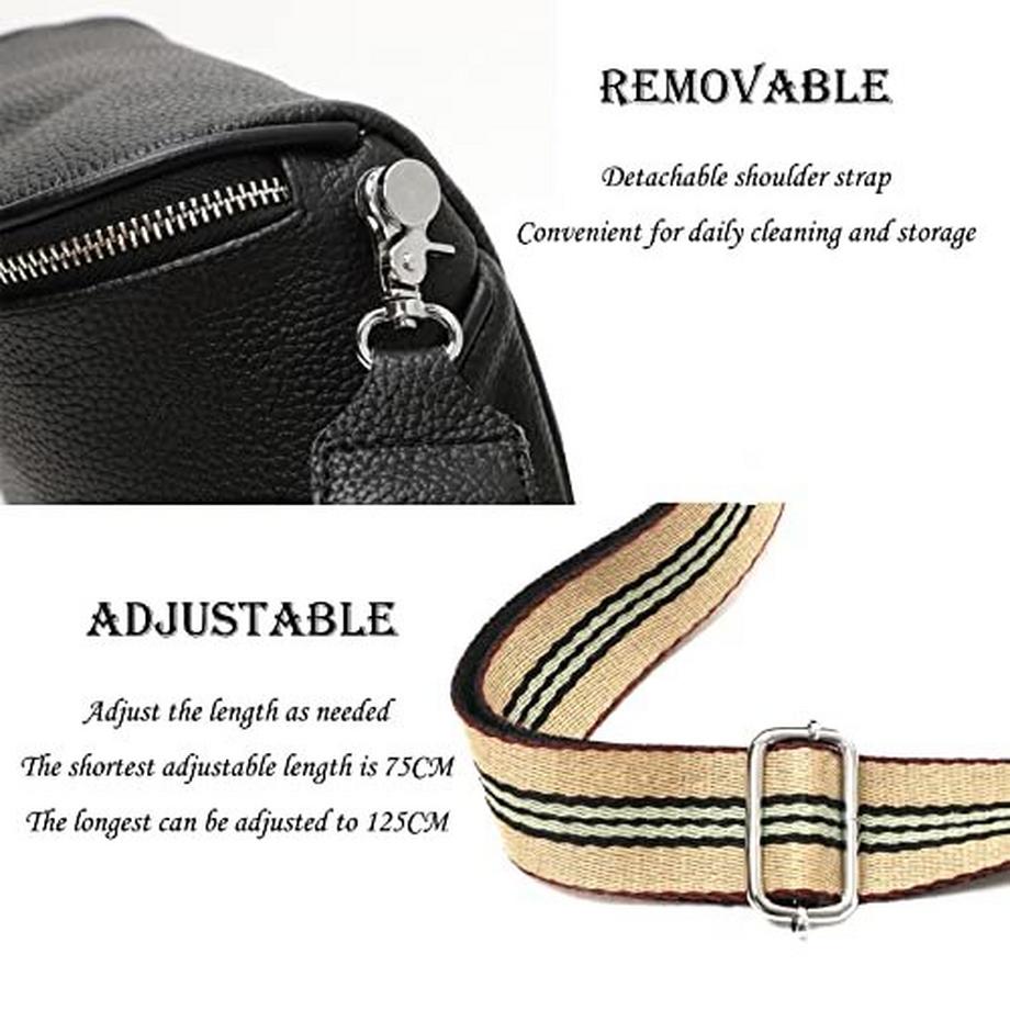 Only-bags.store Sac Bandoulière Large Sangle Cuir Sac Poitrine Sac Épaule  