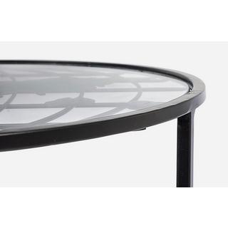 mutoni Table d&#039;appoint Monde rond (set de 2)  