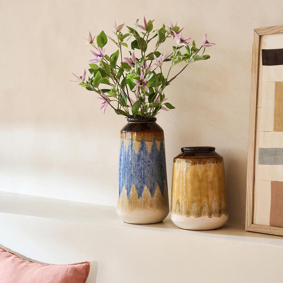 La Redoute Intérieurs Vase bleu en céramique  