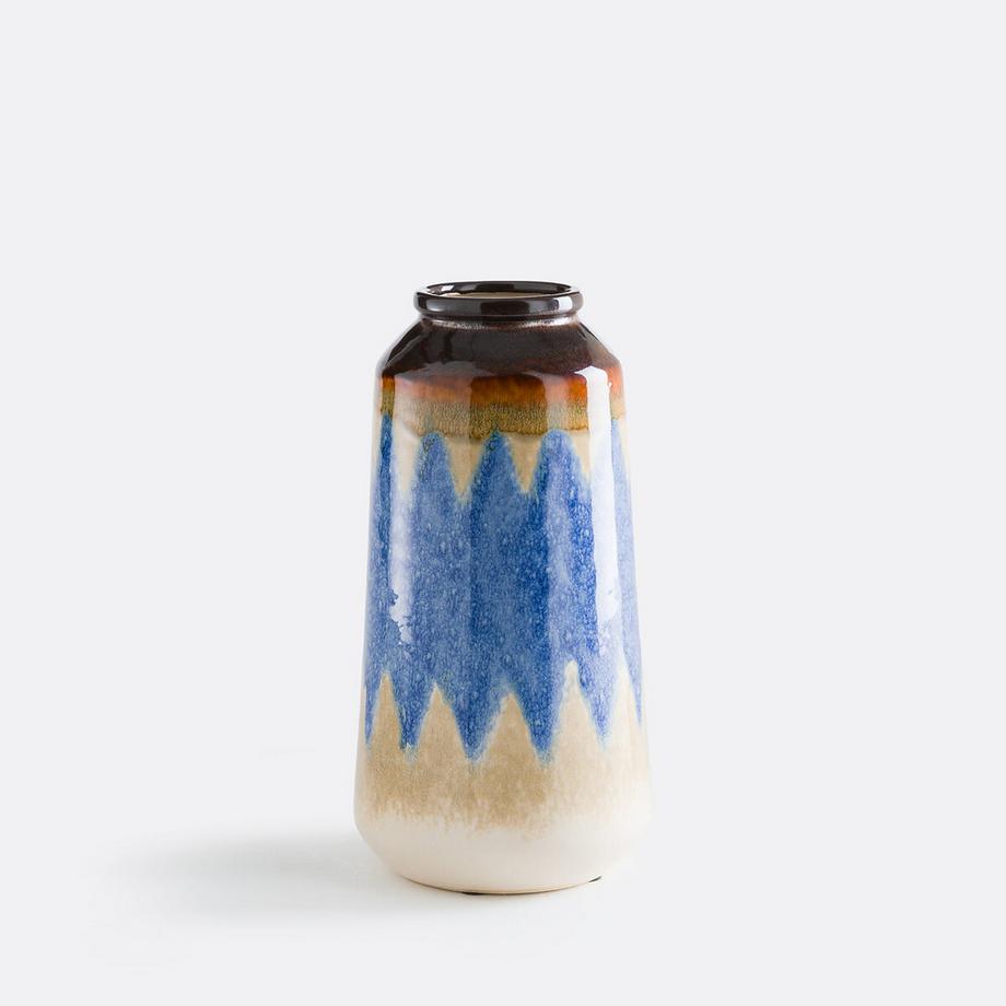 Vase bleu en céramique