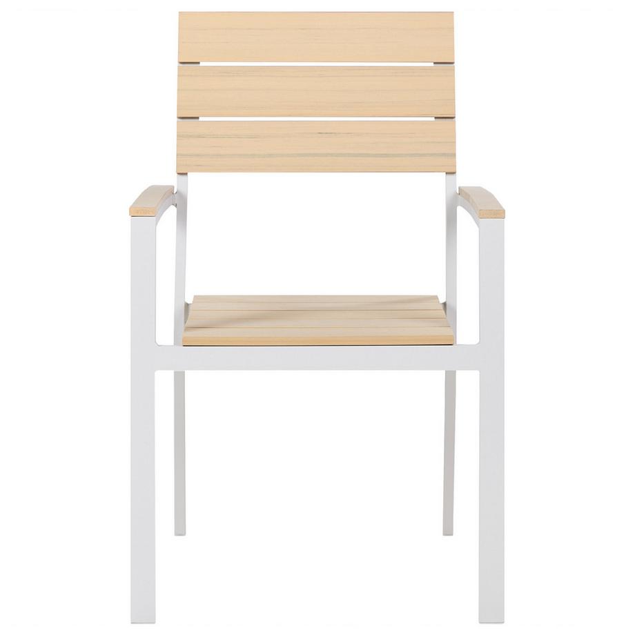 Beliani Gartenstuhl 6er Set aus Kunstholz  COMO  