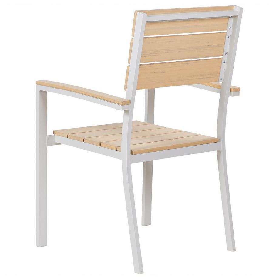 Beliani Gartenstuhl 6er Set aus Kunstholz  COMO  