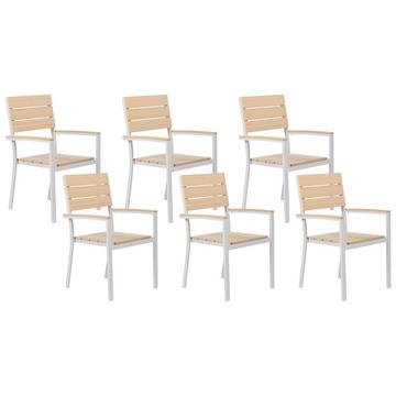Set mit 6 Stühlen aus Kunstholz Modern COMO