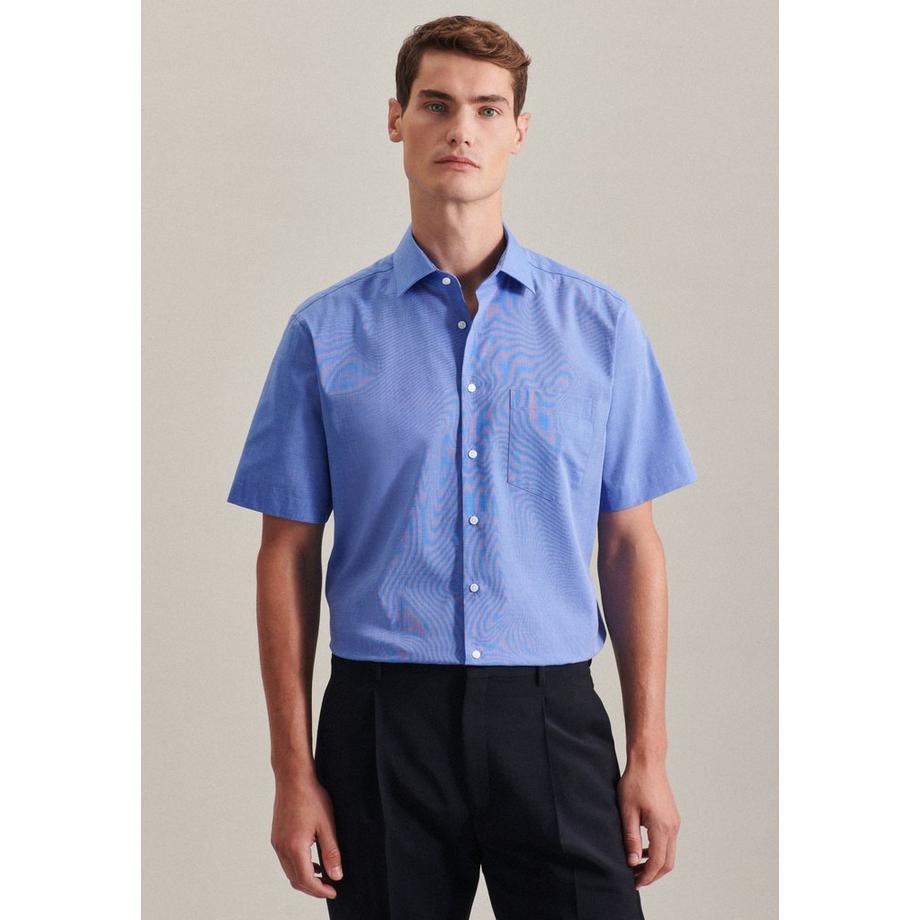 Chemise Business Regular Fit Manche courte Uni