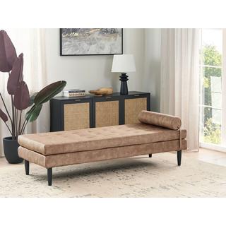 Beliani Chaise longue en Velluto Moderno USSEL  