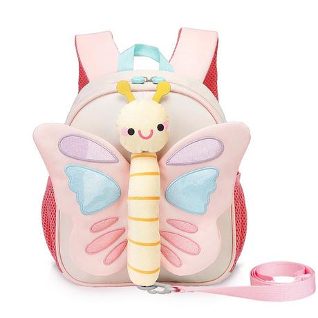 Only-bags.store Sac à dos enfant papillon avec laisse  