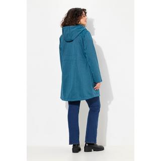 Ulla Popken  Veste technique HYPRAR à capuche, tissu Softshell imperméable, fermeture à glissière à double sens 