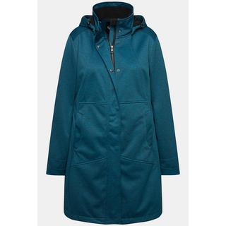 Ulla Popken  Veste technique HYPRAR à capuche, tissu Softshell imperméable, fermeture à glissière à double sens 