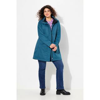 Ulla Popken  Veste technique HYPRAR à capuche, tissu Softshell imperméable, fermeture à glissière à double sens 