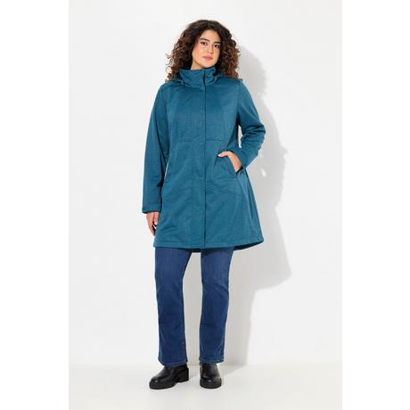 Ulla Popken  Veste technique HYPRAR à capuche, tissu Softshell imperméable, fermeture à glissière à double sens 