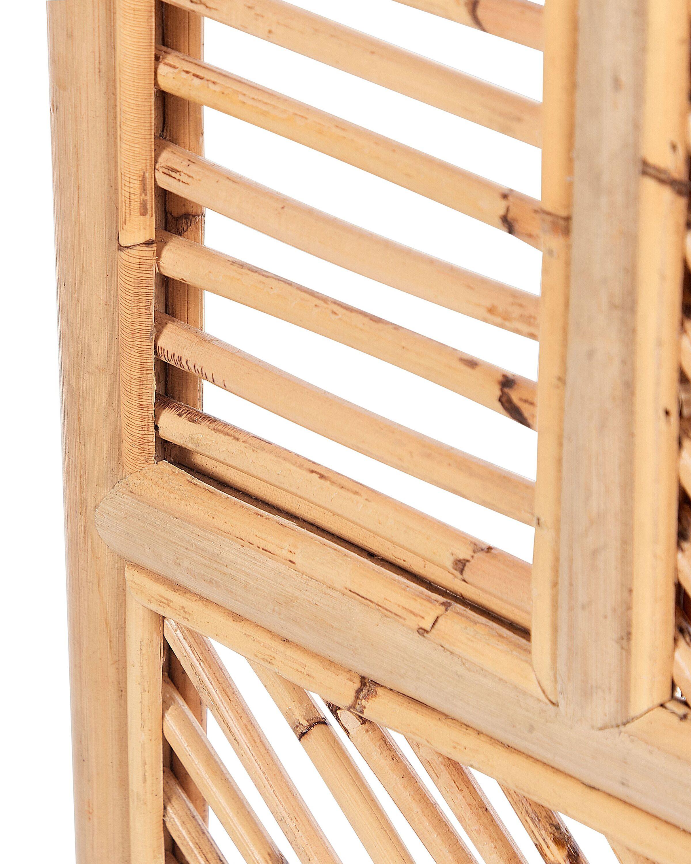 Beliani Divisorio per ambienti a 3 pannelli en Rattan Boho LAMEZIA  