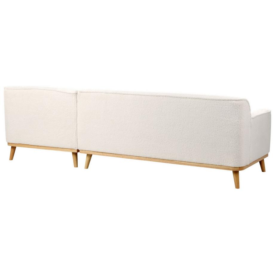 Beliani Canapé d'angle en Bouclé Scandinave SIMOS  