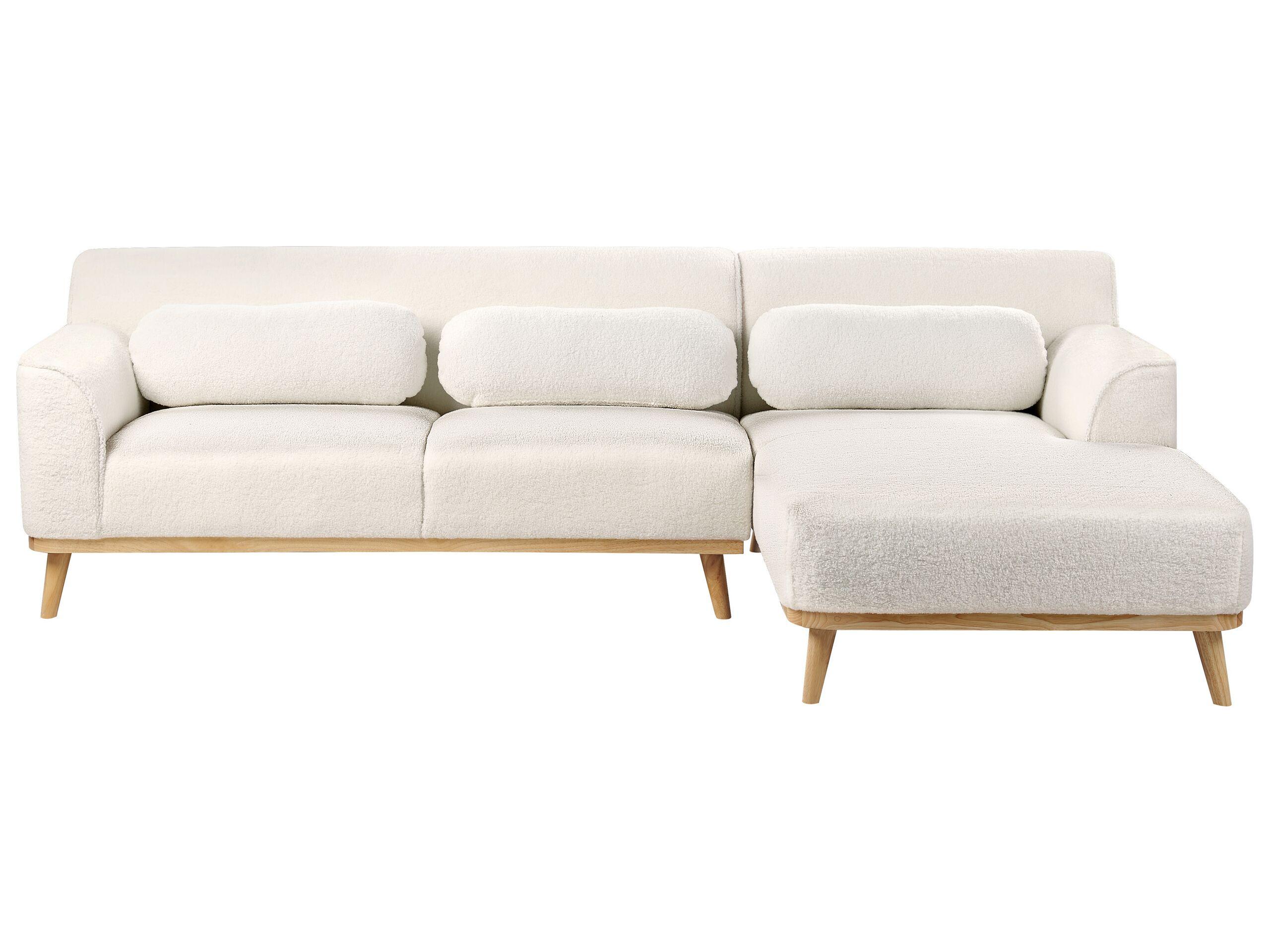 Beliani Ecksofa aus Bouclé Modern SIMOS  