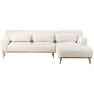 Beliani Ecksofa aus Bouclé Modern SIMOS  