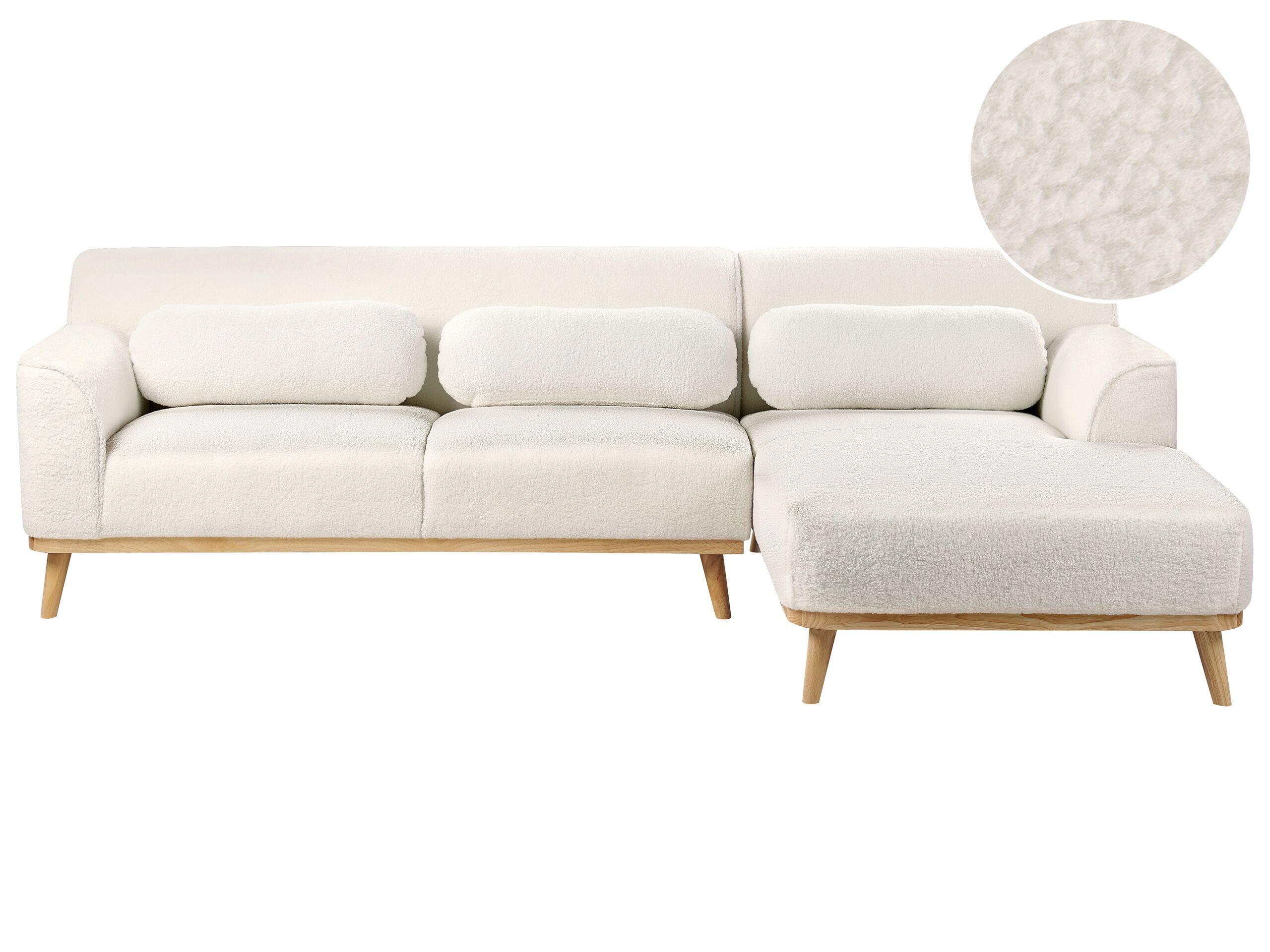 Beliani Ecksofa aus Bouclé Modern SIMOS  