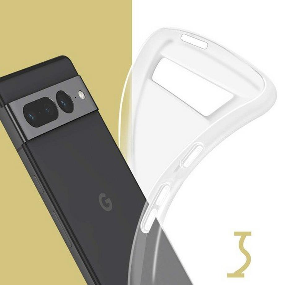 Avizar  Coque Google Pixel 7 Pro Souple Blanc 