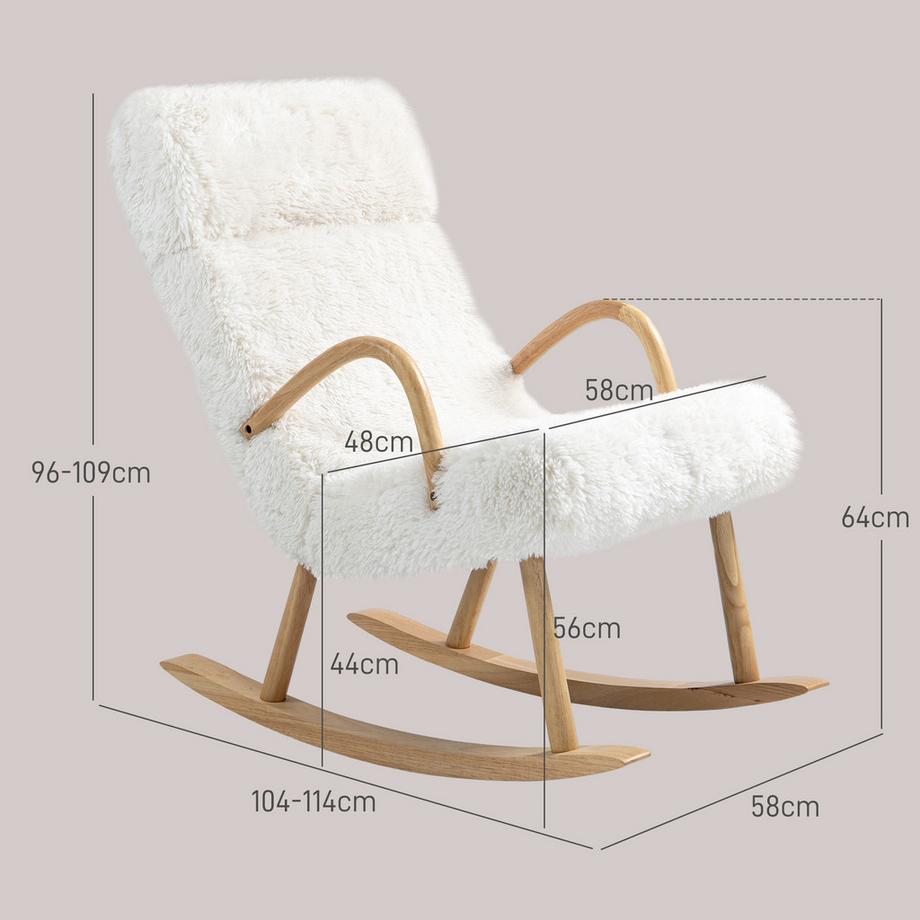 HOMCOM Schaukelstuhl  