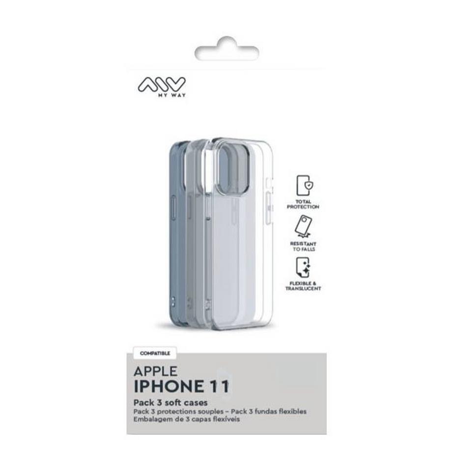 MYWAY  Hülle drei Stk. Set Apple iPhone 11/XR 