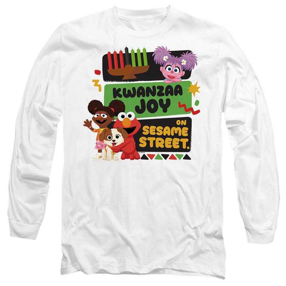 T-ShirtManches Longues Motif Gabrielle Et Elmo Kwanzaa Joy