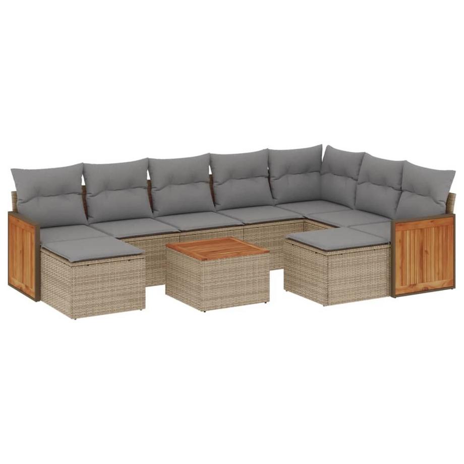 set divano da giardino Polirattan