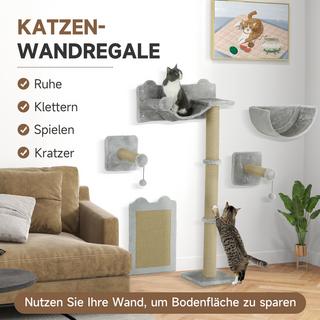 PawHut  Katzen Kletterwand 