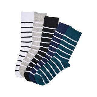 URBAN CLASSICS  socken mit kleinen streifen (x5) 