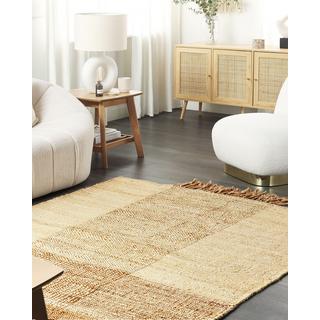 Beliani Tapis en Jute Boho HAMZALAR  