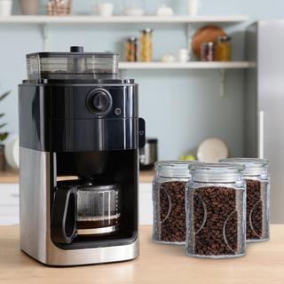 B2X set di 8 barattoli portaoggetti con coperchio da 750 ml  