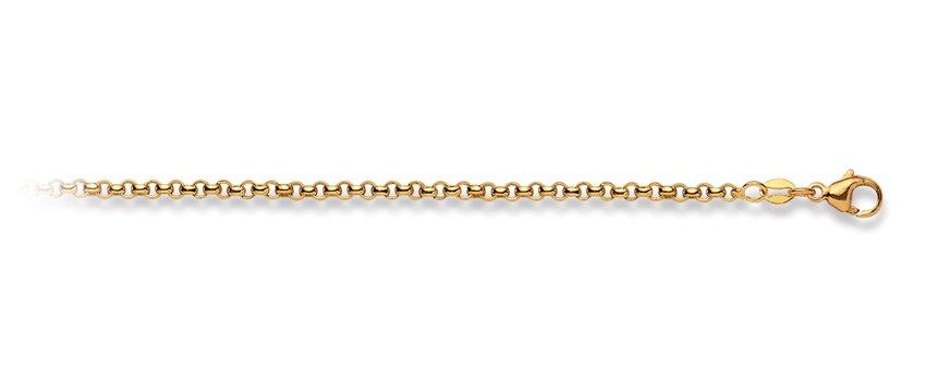 MUAU Schmuck  Armband Erbs Gelbgold 750, 2.9mm, 19cm 