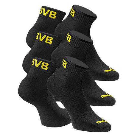 PUMA BVB Quarter Socken 3er-Pack  