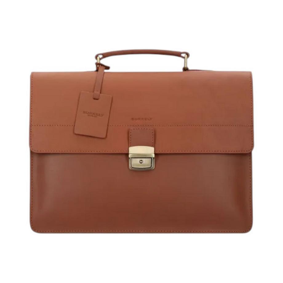 Porte-documents vintage Dean à 3 compartiments couleur cognac