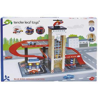 Tender Leaf Toys  Autowerkstatt Blue Bird 