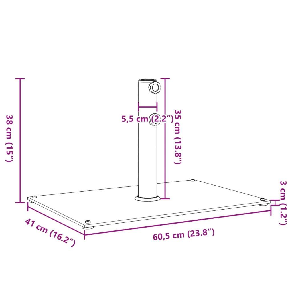 VidaXL Base de parasol acier  