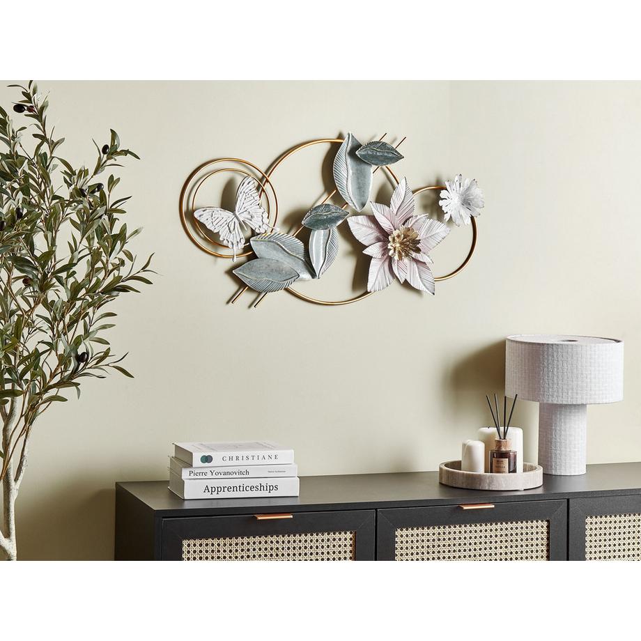 Beliani Wandobjekt aus Eisen Glamourös THORIUM  