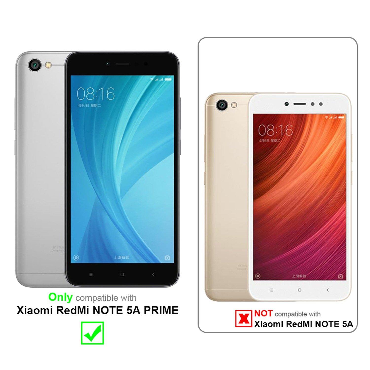 Cadorabo  Hülle für Xiaomi RedMi NOTE 5A PRIME Magnetverschluss, Kartenfach 