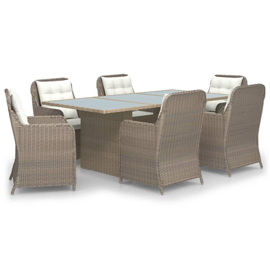 VidaXL Garten essgruppe poly-rattan  