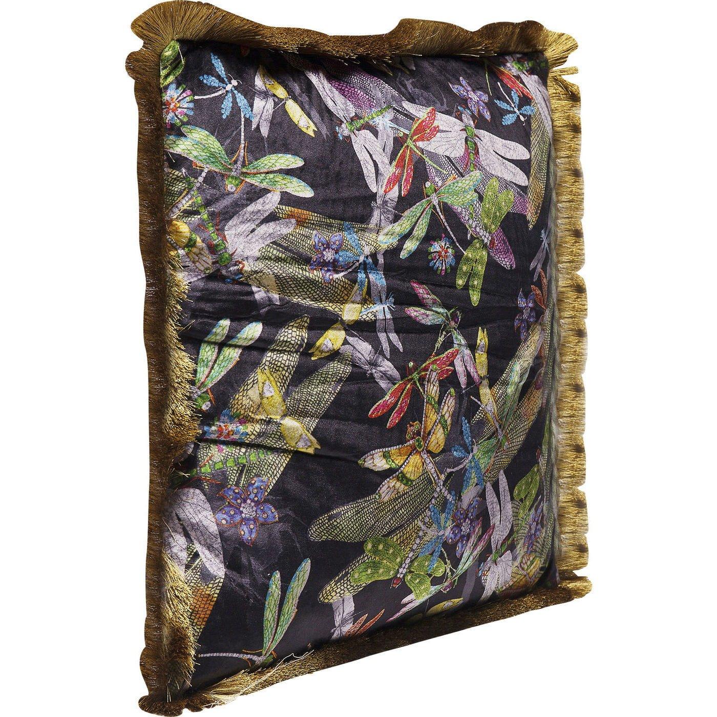 KARE Design Kissen Tropical Garden Fringe 45x45cm  