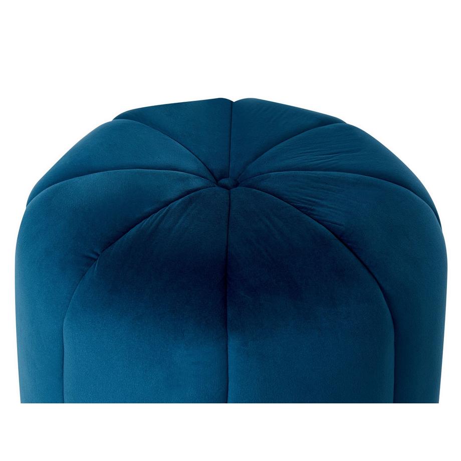 Beliani Pouf en Velours Glamour SELBY  