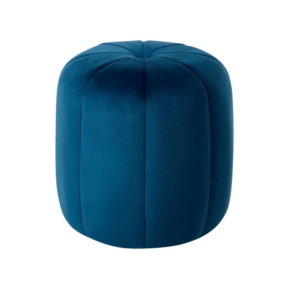 Beliani Pouf en Velours Glamour SELBY  