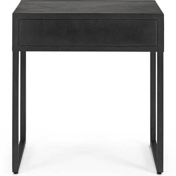 mutoni Table d'appoint Dorset 1 tiroir 50x55  