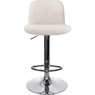 mutoni Tabouret de bar Rafael chromé beige  